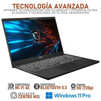 Laptop msi modern 15 core i5 16gb 512gb + mouse