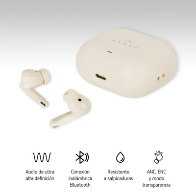 Akane Audífonos Inalámbricos Bluetooth 5.3 con Cancelación de Ruido Ac
