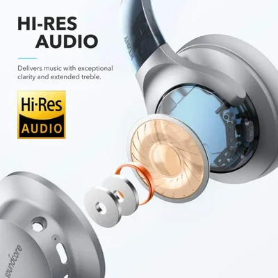Soundcore by Anker Q20 Audífonos Inalámbricos Diadema, ANC, Hi-Res, ha