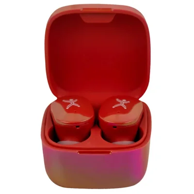 Perfect Choice Audífonos Inalámbricos Bluetooth Mini Pearl (Rojo)