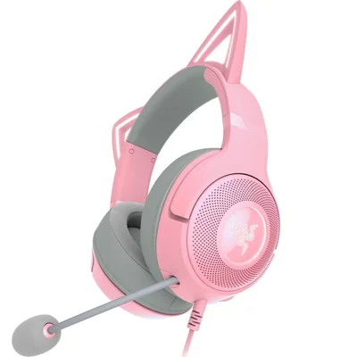 Razer Kraken Kitty V2 - Auriculares con Cable USB: Orejas de Gatito Ch