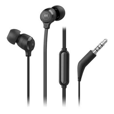Motorola Sound - Earbuds 3S Auriculares Manos Libres, con Cable Plano
