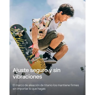 Audífonos Deportivos Bluetooth de Oreja Abierta Shokz OpenMove Azules, Auriculares Inalámbricos de Conducción Ósea