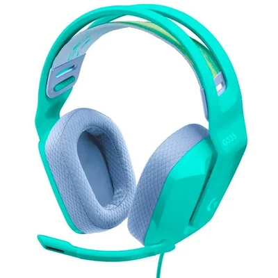 Audifonos gamer logitech g335 xbox playstation switch 3.5 mm menta 981-001023