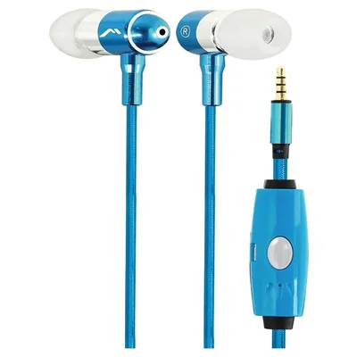 Audifonos cable 3.5 MH2092BL Azul Mitzu con luz led -end