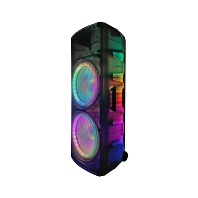 Bocina bafle doble 15" alienpro translucido 400w rms apt8000