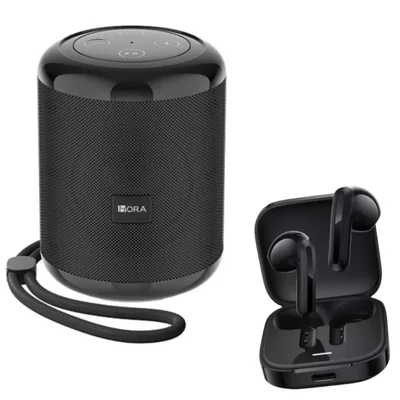 Bocina 1HORA BOC062 con Audifonos Xiomi Buds 6 Active Negro