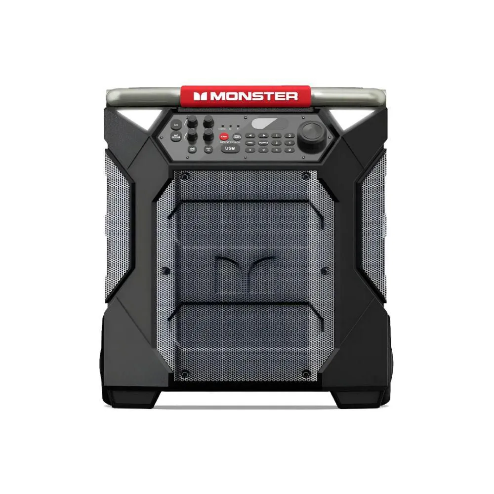 Bocina Monster Rockin 270 Bluetooth 200W USB-A Portátil Negro
