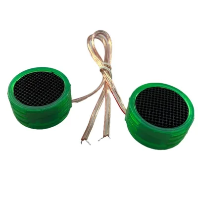 Par de tweeters domo verde neon