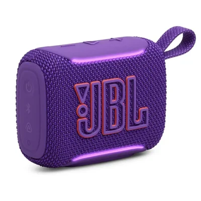 Bocina Bluetooth JBL Go 5 altavoz Bluetooth portátil – Impermeable con Luz LED y Sonido Estéreo AirTouch - Purpura