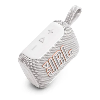 Bocina Bluetooth JBL Go 5 altavoz Bluetooth portátil – Impermeable con Luz LED y Sonido Estéreo AirTouch - Blanca