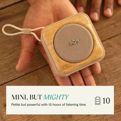 House of Marley Roots Bocina Bluetooth Portátil Inalámbrica, Resistente al Agua IP67, 10 Horas de Re