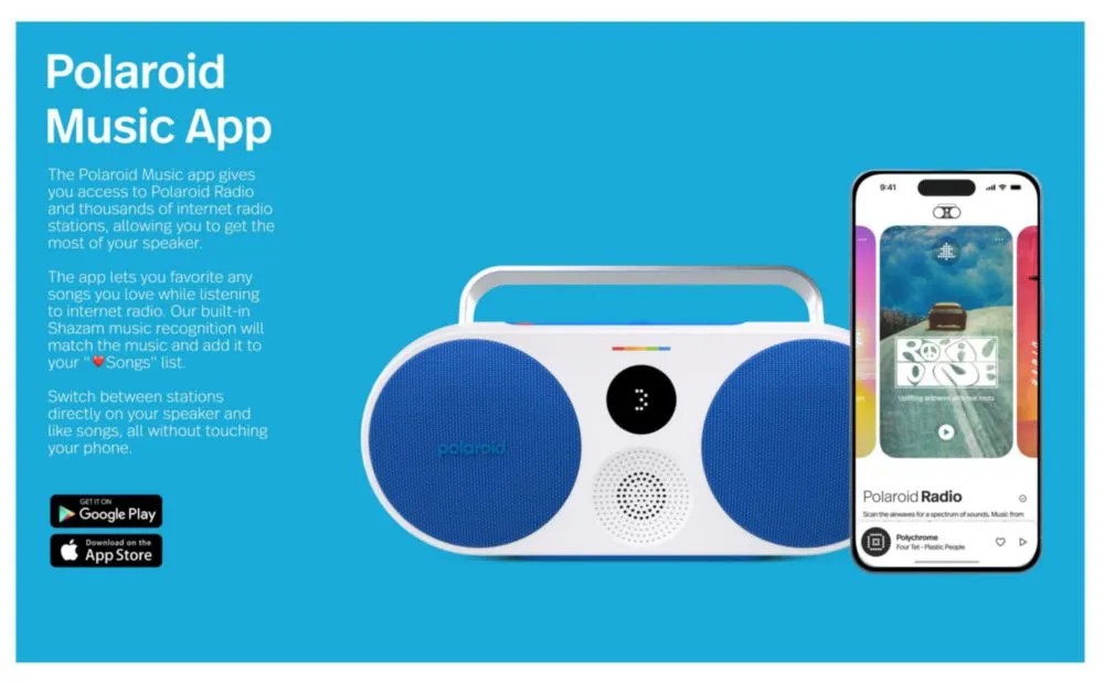 Bocina Bluetooth Polaroid P3 gris 35W 15h Batería USB-C