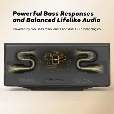Bocina Bluetooth DOSS SoundBox Ultra de 80 W con 18 horas de reproducción