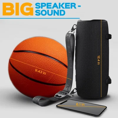 Bocina Bluetooth TREBLAB HD-Max 60 W estéreo con Powerbank