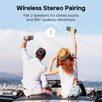 Bocina Bluetooth Tribit StormBox 2 34W 360° con sonido envolvente
