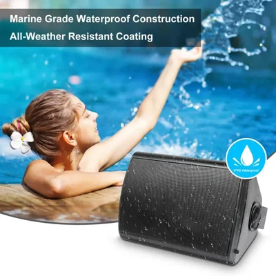 Bocina Bluetooth para exteriores Herdio de 6.5 pulgadas y 800 W (2 pares)