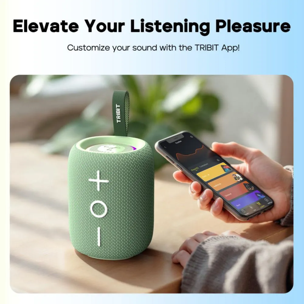 Bocina Bluetooth Tribit StormBox Mini+ 12 W IPX7 resistente al agua
