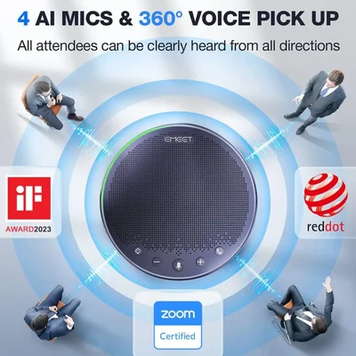 Bocina para conferencias EMEET M3 Bluetooth 4 AI Micrófonos 18H