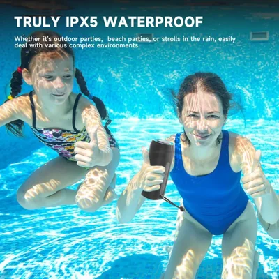 Bocina Bluetooth PEICHENG portátil inalámbrico IPX5 a prueba de agua