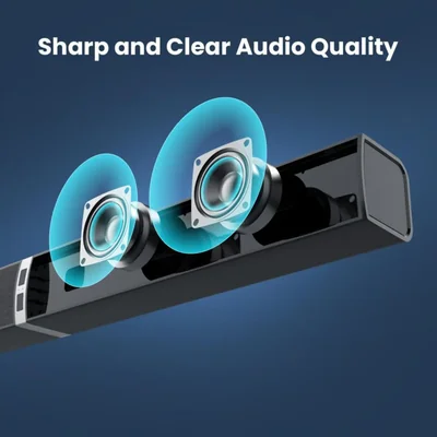 Barra de sonido Bluetooth MZEIBO 80W para Smart TV con graves potentes