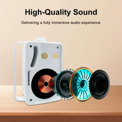 Bocina Bluetooth para exteriores STUDIOFINIX 9 cm, resistentes al agua, 200 W