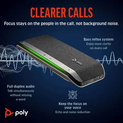 Bocina inteligente Poly Sync 40 (Plantronics) con Bluetooth