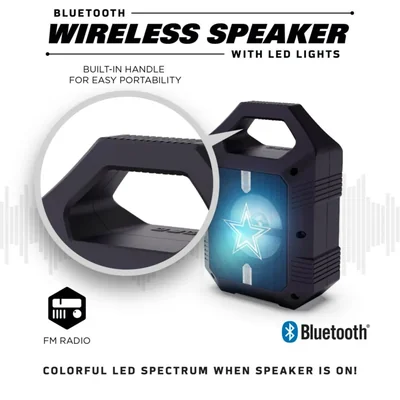 Bocina Bluetooth inalámbrico SOAR NFL ShockBox XL con LED