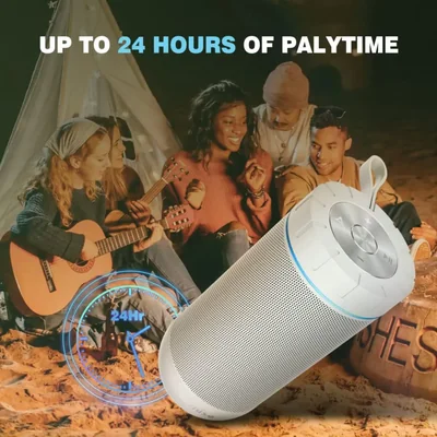 Bocina Bluetooth Comso X26 IPX4, resistente al agua, 24 horas de reproducción