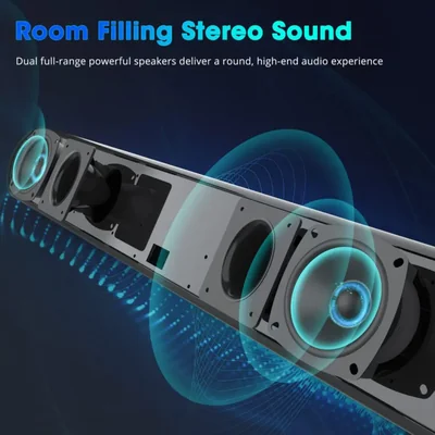 Barra de sonido BESTISAN TV Sound Bar Bluetooth 5.0 de 28 pulgadas