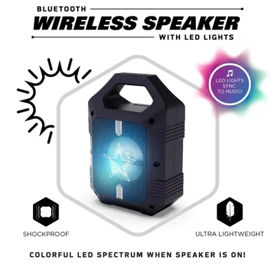 Bocina Bluetooth inalámbrico SOAR NFL ShockBox XL Carolina