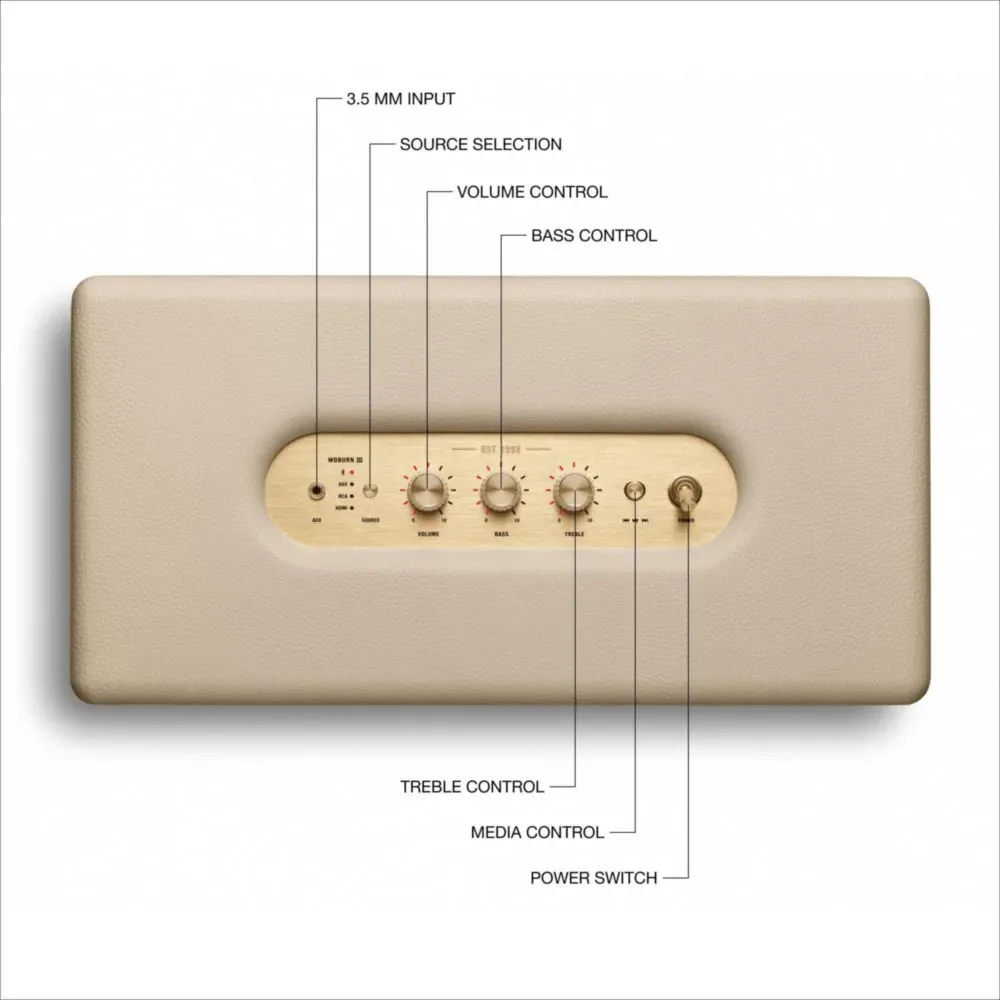 Bocina inalámbrico Bluetooth Marshall Woburn III