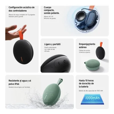 Bocina Bluetooth Portátil Xiaomi Sound Pocket Essential Negro