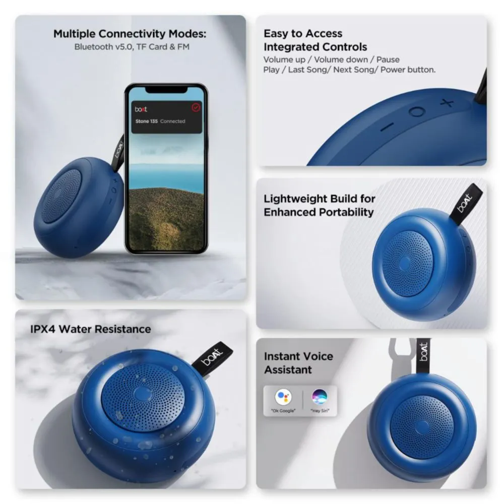BOCINA BOAT STONE 135 AZUL