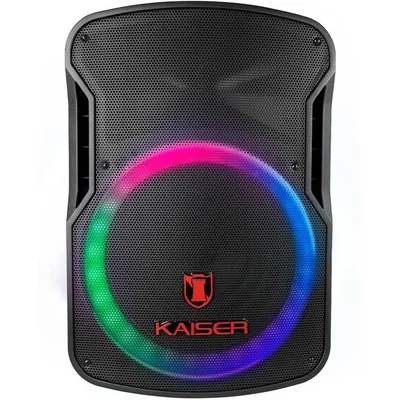 Bafle Kaiser MSA-6516MX Recargable 15" 30,000W PMPO/ 50W RMS con Micrófono, Tripié y Control