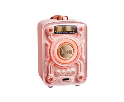 Bocina Bluetooth portátil Divoom Fairy-OK con micrófono de Karaoke micrófonos (Rosa)