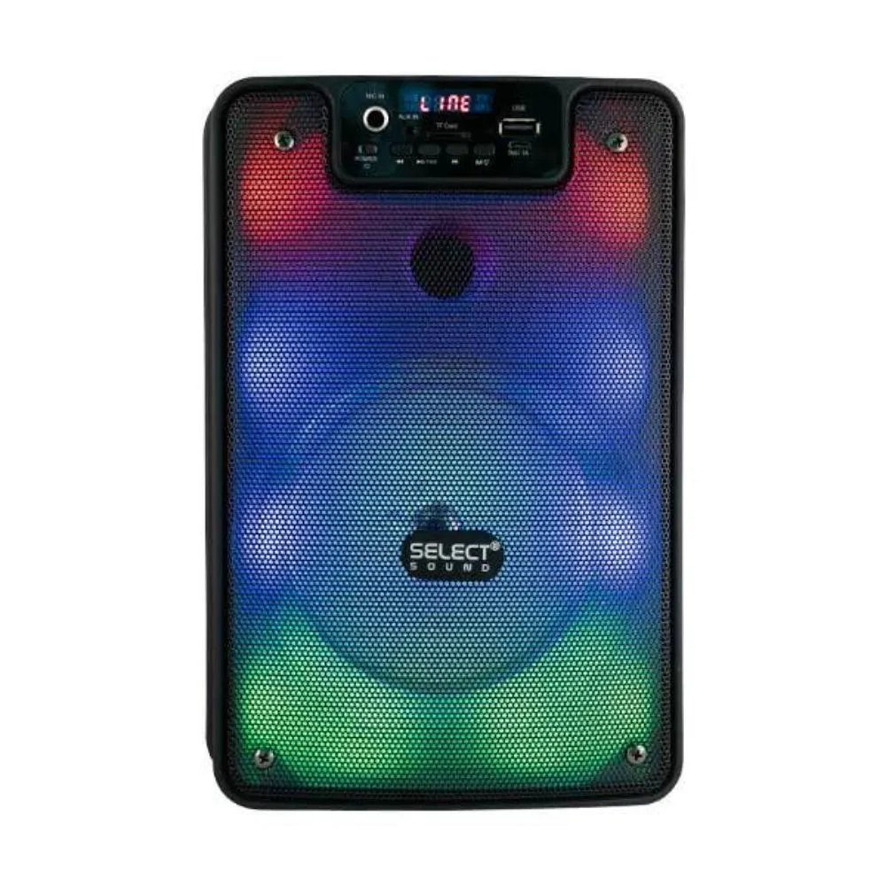 Bocina Bluetooth Space con Subwoofer y luz led multicolor