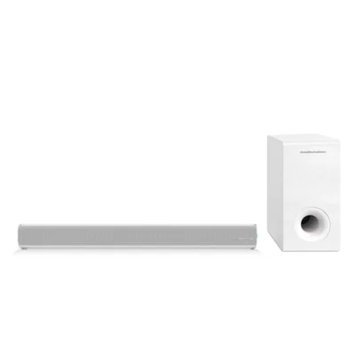 Barra de Sonido Audiobahn 2.1 con Subwoofer Inalámbrico ASBAR1000PACK.WH