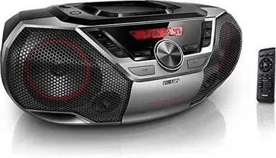 Reproductor De Cd Portátil Boombox Philips Radio Fm Bluetooth 12 W