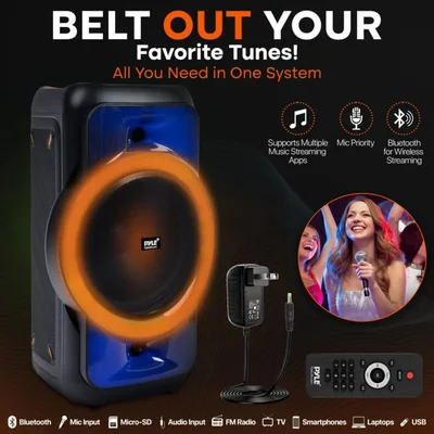 Bocina Bluetooth para fiestas Pyle Audio PPHP1979 160W