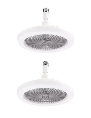 Set ventilador de techo Dosyu Technology con control remoto 3 velocidades