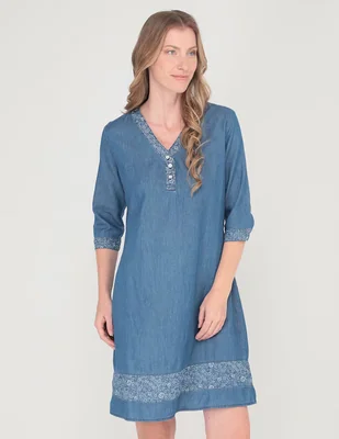 Vestido a la rodilla casual Damaia Atelier para mujer
