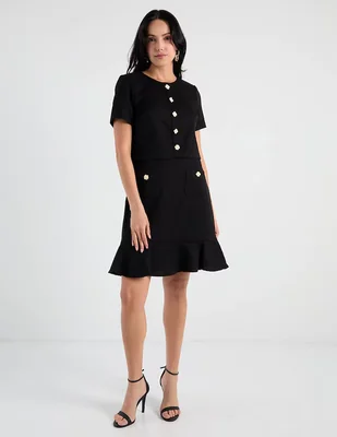 Vestido a la rodilla casual Karl Lagerfeld Paris para mujer