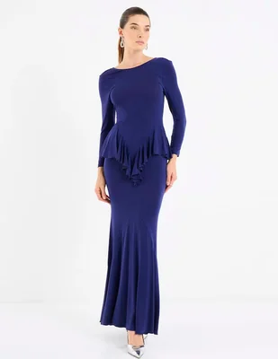 Vestido maxi de fiesta Mare Mare espalda abierta