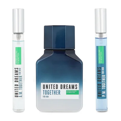 SET BENETTON UNITED DREAMS TOGETHER FOR HIM 3PZS