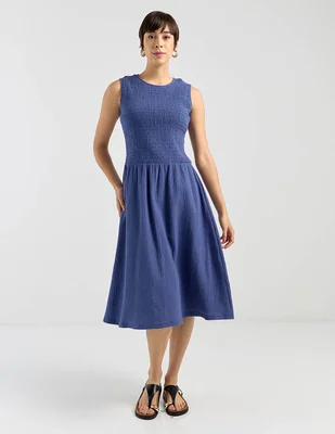 Vestido 3/4 casual Petite Studio escote redondo