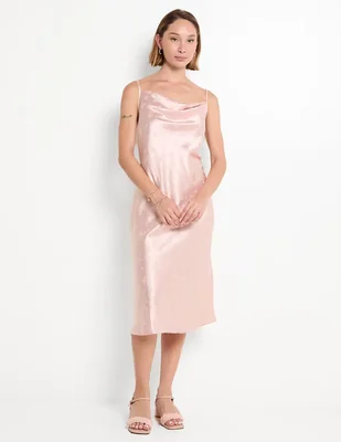 Vestido midi de fiesta Bebe espalda abierta