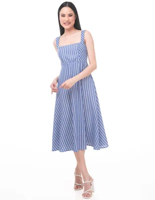 Vestido midi casual Lvyou para mujer