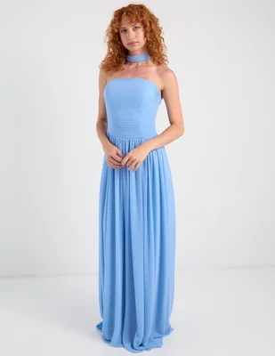 Vestido maxi de fiesta Rue de la Paix escote medio