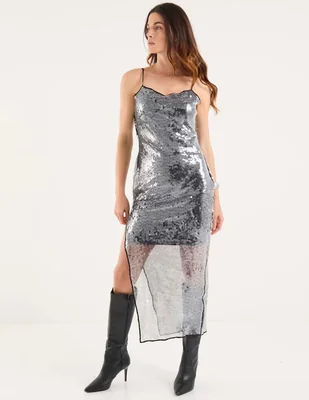 Vestido crop casual Map para mujer